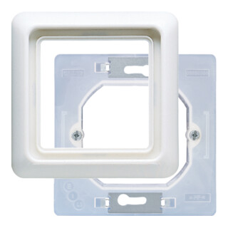Jung Rahmen 1-fach aws kompl.mit Flansch CD 681 WU WW