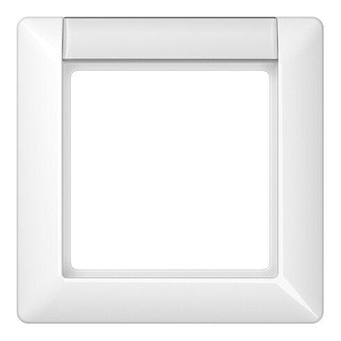 Jung Rahmen 1-fach aws mit Schriftfeld AS 581 NA WW