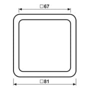 Jung Rahmen 1-fach br waage/senkrecht CD 581 WU-3