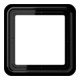 Jung Rahmen 1-fach sw waage/senkrecht CD 581-1