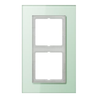 Jung Rahmen 2-fach mt ws waage/senkrecht LSP 982 GLAS