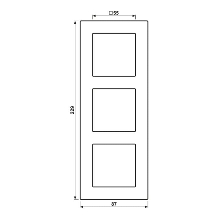 Jung Rahmen 3-fach anthrazit matt AC 583 BF ANM