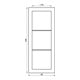 Jung Rahmen 3-fach eds waage/senkrecht ESD 2983