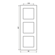 Jung Rahmen 3fach A 550 A5583BFSWM-1