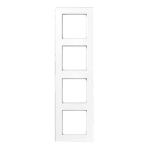 Jung Rahmen 4-fach aws waage/senkrecht AC 584 WW