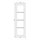 Jung Rahmen 4-fach aws waage/senkrecht LSD 984 WW