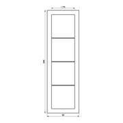 Jung Rahmen 4-fach aws waage/senkrecht LSD 984 WW-3