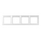 Jung Rahmen 4-fach aws waagerecht AS 5840 NA WW-1