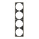 Jung Rahmen 4-fach pla waage/senkrecht CD 584 PT-1