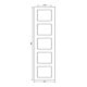 Jung Rahmen 5-fach aws waage/senkrecht AC 585 WW