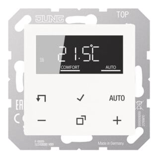Jung Régulateur de température ambiante TRDA1790WW avec écran Standard blanc IP20