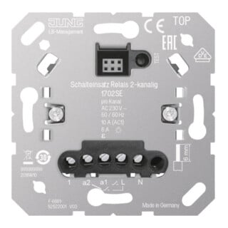 Jung Schalteinsatz Relais 1702SE 2-kanalig 230 V