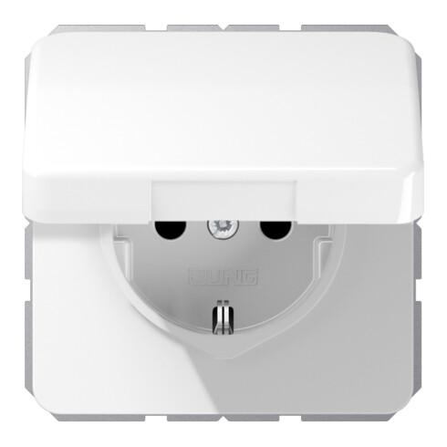 Jung SCHUKO-Steckdose 16A 250V Klappdeckel CD 1520 BFKIKL WW