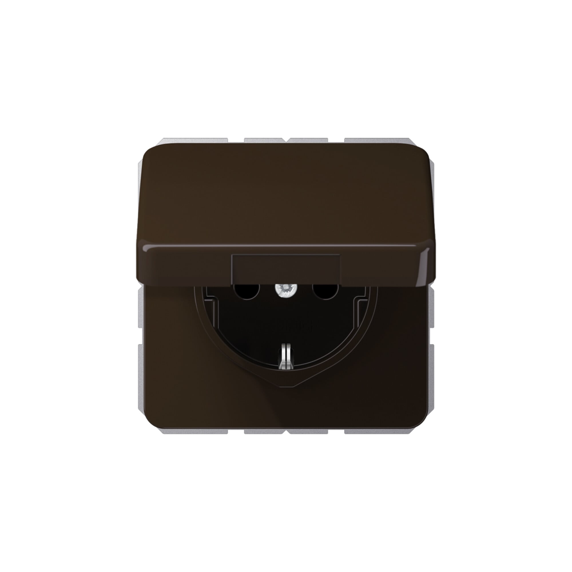 Jung SCHUKO-Steckdose 16A 250V Klappdeckel CD 1520 BFKL BR