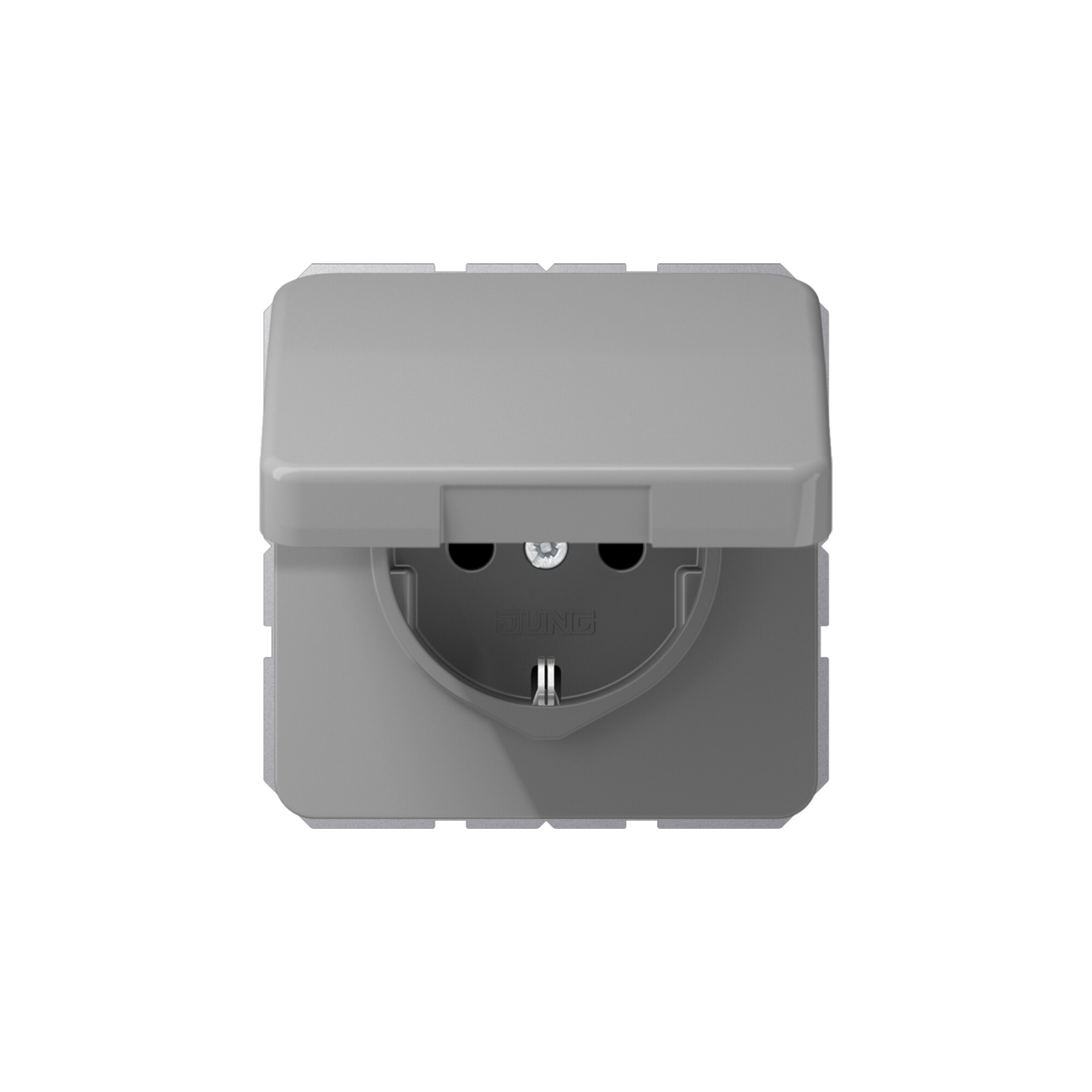 Jung SCHUKO-Steckdose 16A 250V Klappdeckel CD 1520 BFKL GR