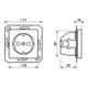 Jung SCHUKO-Steckdose 16A 250V m.Berührungsschutz A 1520 KI SW-3