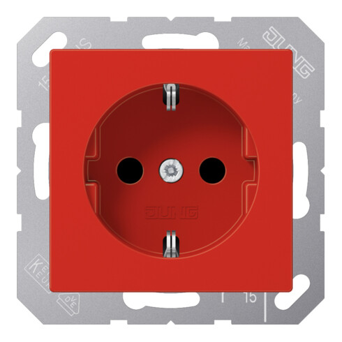 Jung SCHUKO-Steckdose rot A 1520 BF RT