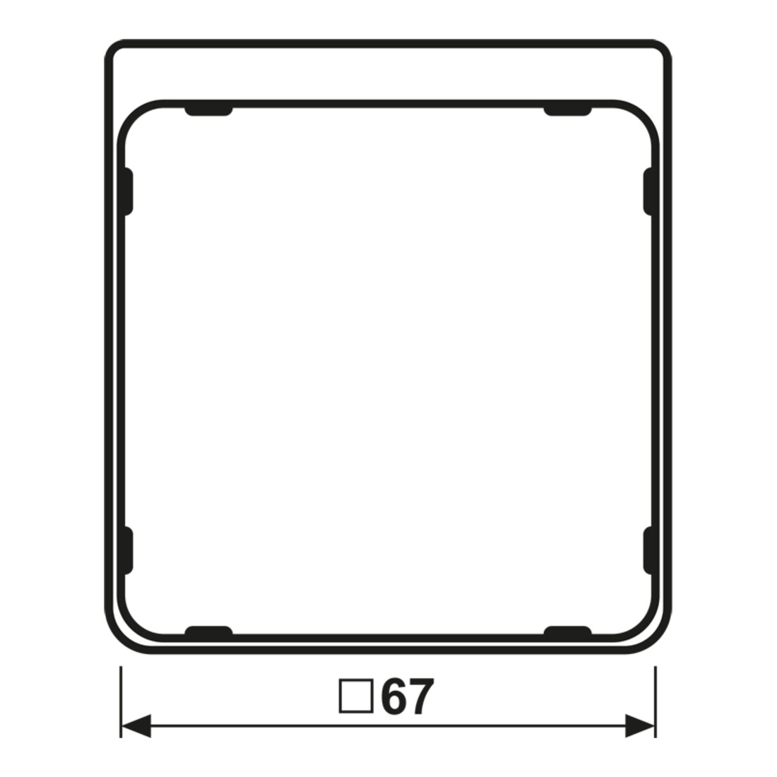 Jung Segment d’application sw-m CDP 82 SWM