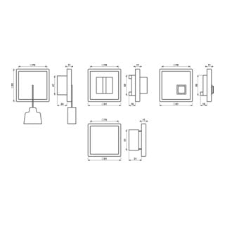 JUNG Set d'appel d'urgence aws complet avec cadre NRS LS 0834 WW