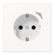 Jung Steckdose JUNG HOME BTLS1521SWW weiß mit Funktionsbeleuchtung