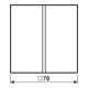 Jung Tastensatz 1-fach aws komplett LS 401 TSA WW