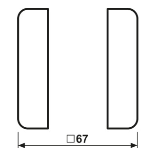 Jung Tastensatz 1fach komplett CD 501 TSA WW