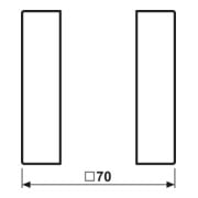 Jung Tastensatz, 1fach komplett LS 501 TSA WW-4
