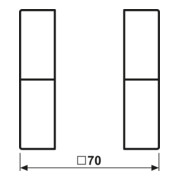 Jung Tastensatz, 2fach komplett LS 502 TSA WW-4
