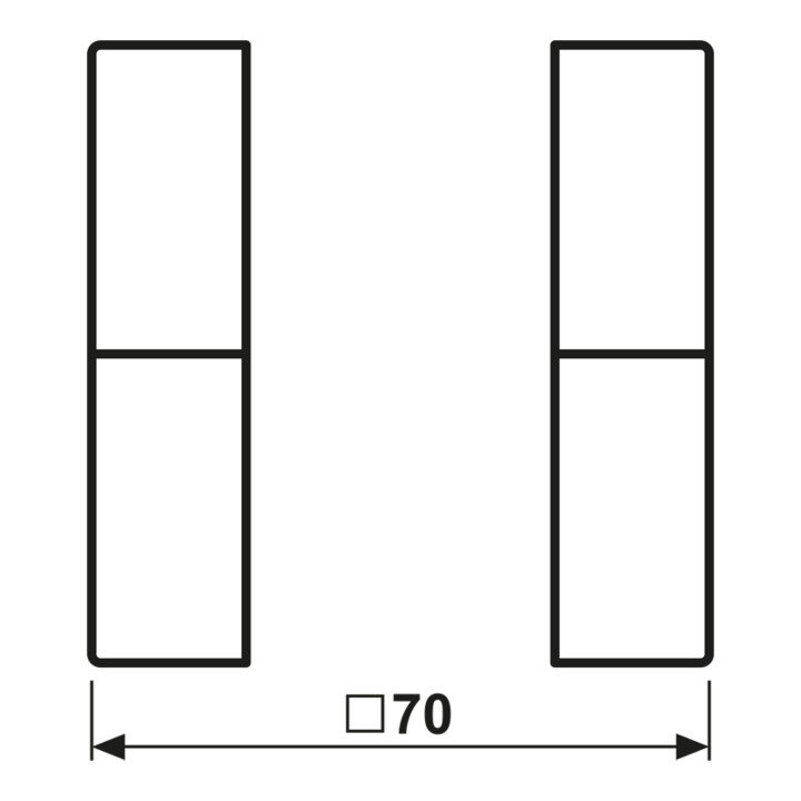 Jung Tastensatz, 2fach komplett LS 502 TSA WW