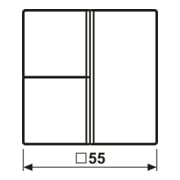 Jung Tastensatz 3-fach aws komplett A 403 TSA WW-3