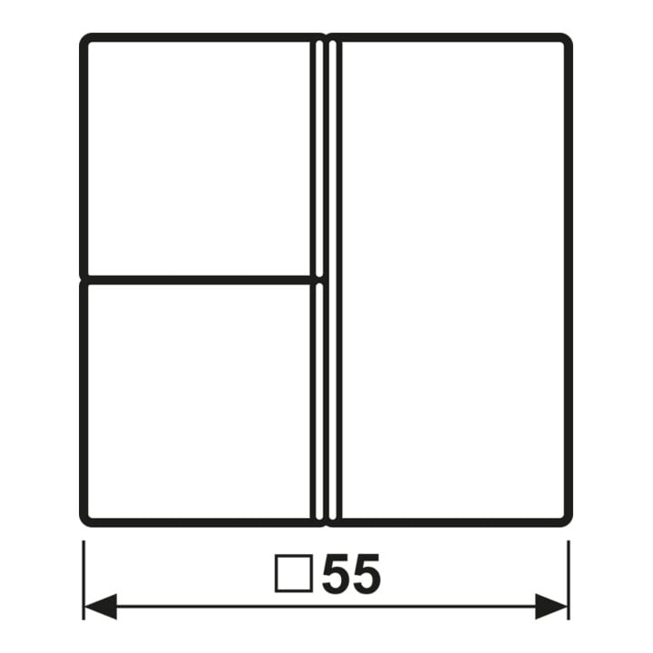 Jung Tastensatz 3-fach aws komplett A 403 TSA WW