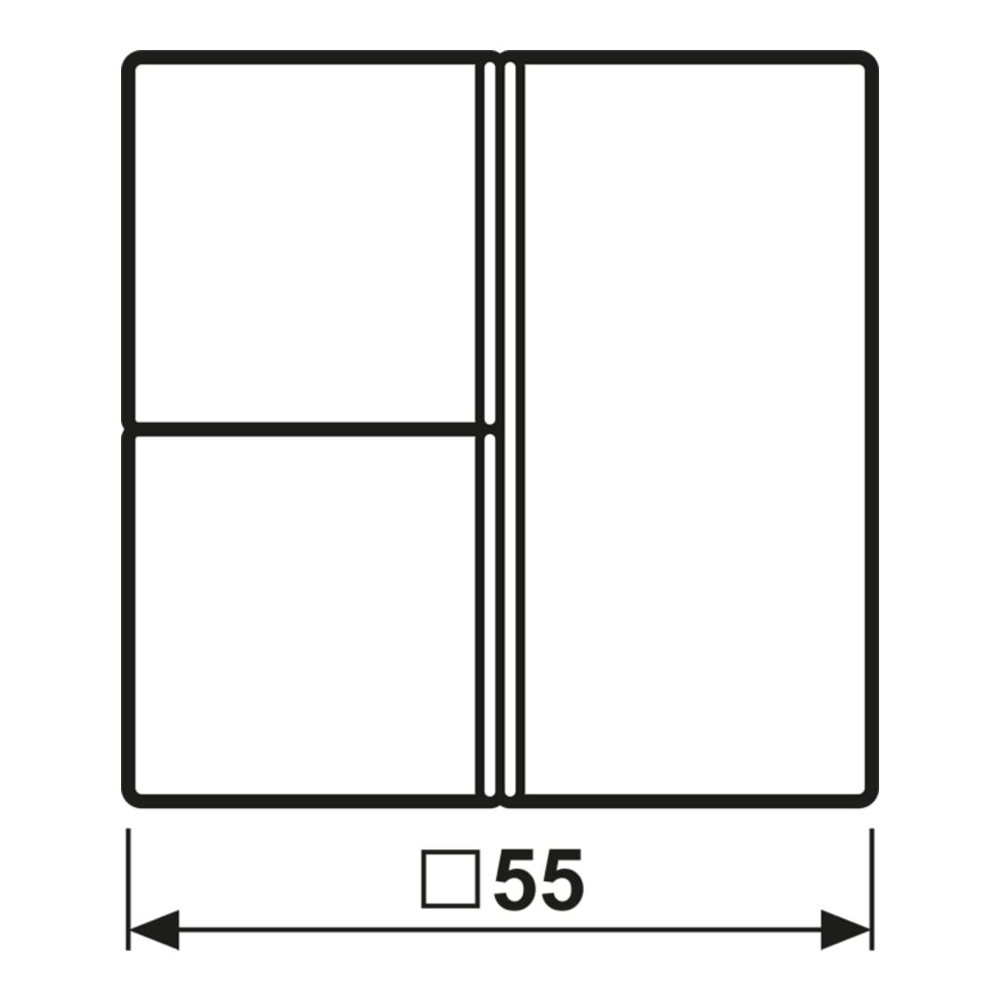 Jung Tastensatz 3-fach aws komplett A 403 TSA WW