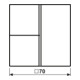 Jung Tastensatz 3-fach aws komplett LS 403 TSA WW
