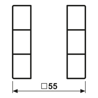 Jung Tastensatz 3fach komplett A 503 TSA WW