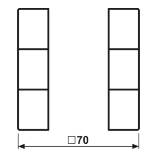 Jung Tastensatz, 3fach komplett AL 2503 TSA AN