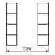 Jung Tastensatz, 4fach komplett LS 504 TSA WW