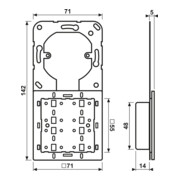 Jung Tastsensor-Erweiter.Modul Universal 2-fach 4092 TSEM-3