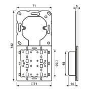 Jung Tastsensor-Erweiter.Modul Universal 4-fach 4094 TSEM-1