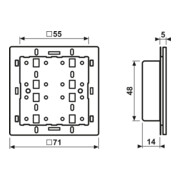Jung Tastsensor-Modul 3-fach 24V AC/DC 20mA 4236 TSM-3