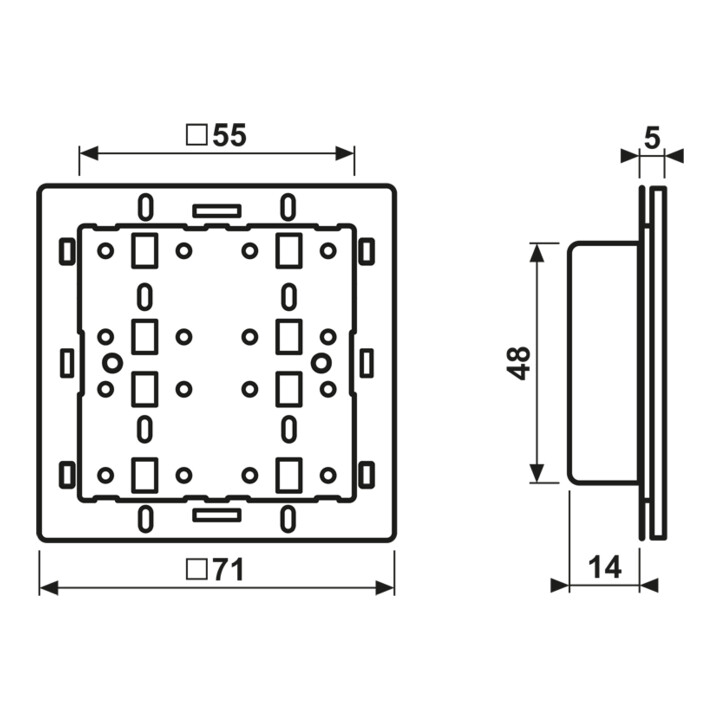 Jung Tastsensor-Modul 3-fach 24V AC/DC 20mA 4236 TSM