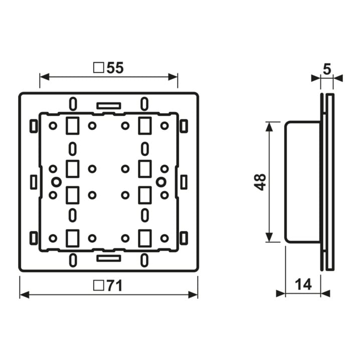 Jung Tastsensor-Modul 4-fach 24V AC/DC 20mA 4248 TSM