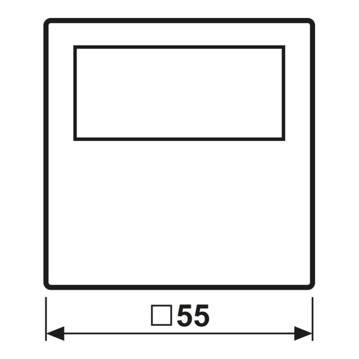 Jung Timer Standard, Display Echtglasfront A 1750 D WW