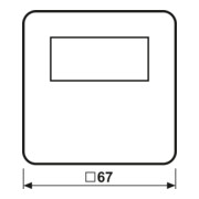 Jung Timer Standard, Display Echtglasfront CD 1750 D WW-3