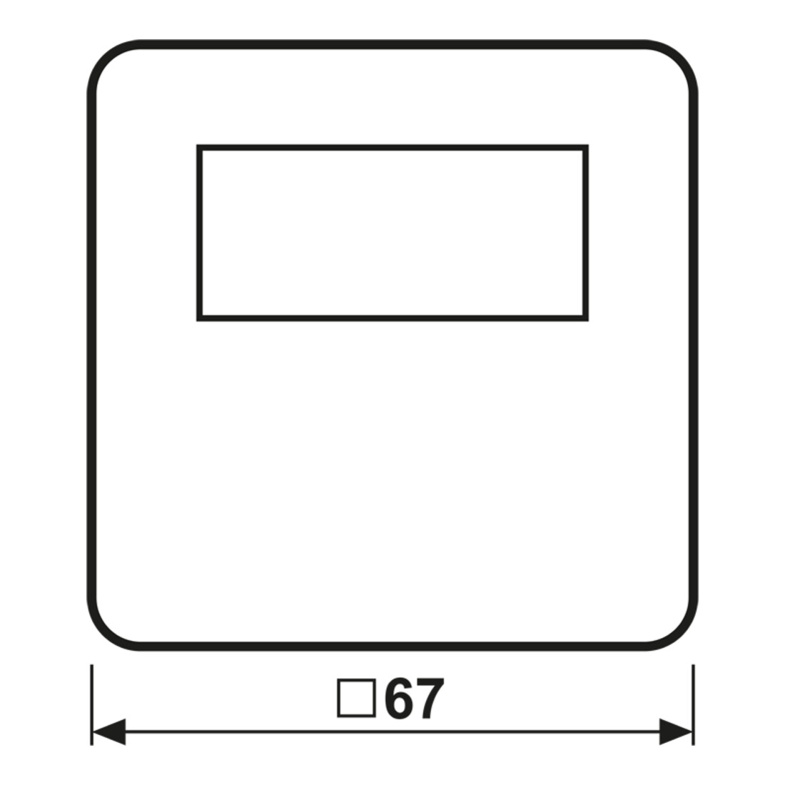 Jung Timer Standard, Display Echtglasfront CD 1750 D WW