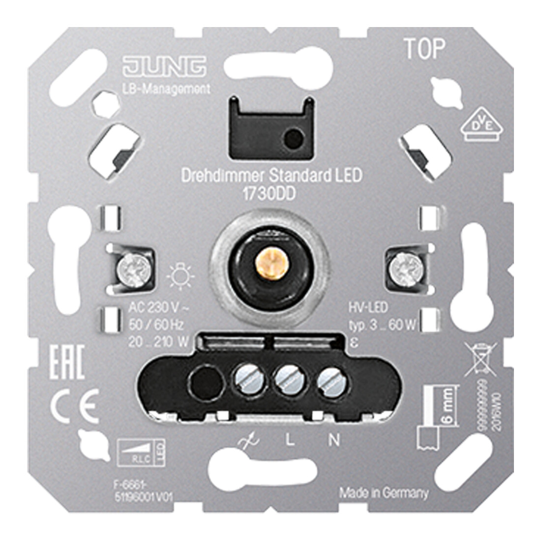 Jung Variateur rotatif LED Standard 1730 DD