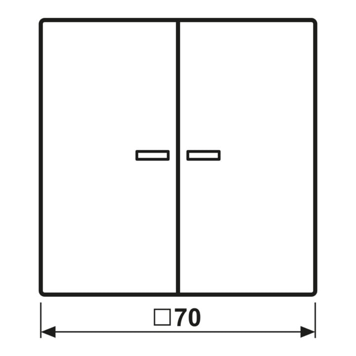 Jung Wippe à fibre optique aws pour bouton-poussoir LS 995 KO5 WW