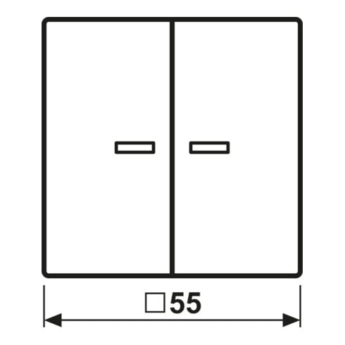 Jung Wippe alu für Serien-Wipp-Sch. A 595 KO5 AL