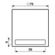 Jung Wippe avec champ d’inscription aws pour bouton-poussoir LS 990 NA WW