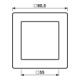 Jung Wippe aws für Taster AS 590 WW