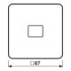 Jung Wippe fenêtre lumineuse br pour interrupteur/poussoir CD 590 KO